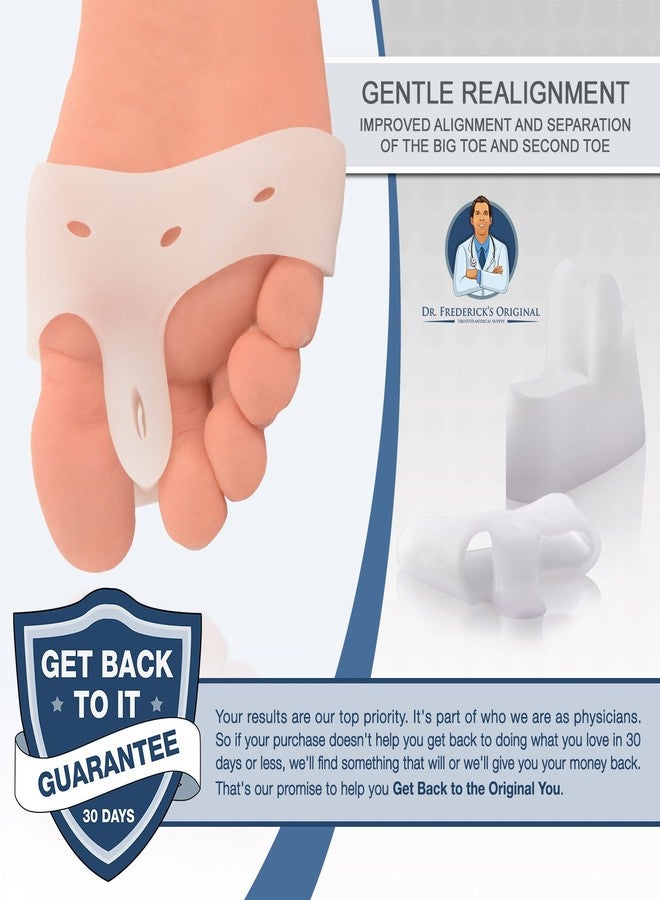 Dr. Frederick's Original Deluxe Bunion Pad & Toe Spacer - 2 Pieces - Soft Gel Toe Separators for Active People - Pain Relief for Bunions & Tailor's Bunions - Heavy Duty - Image 5